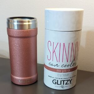 Glitz Rose Gold Ice Can Cooler
